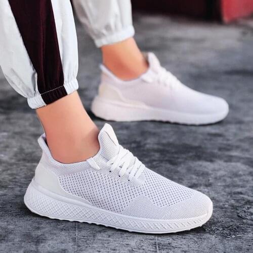 Large Size Summer Outdoor Man Shoes Sports for Men Footwear Sneakers Mens Sport Shoes Male Running Shoes for Men White A-522