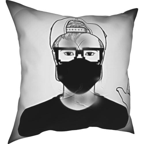 New cap hip hop style printed pillow case sofa decoration linen pillow case home decoration pillow case