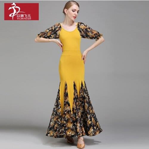 New design Ballroom Dance costumes Woman Modern Waltz Tango dress /standard dance clothes 1732