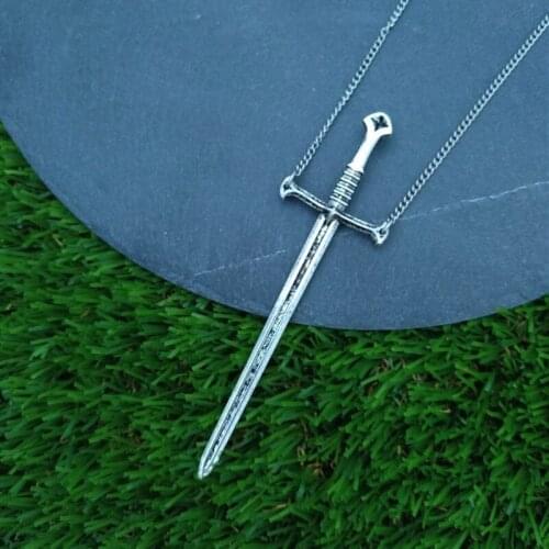 Swords Silver Color Sword Necklace Short Gothic Warrior Jewellery Fashion Delicacy Beautiful Classical 2020 New Women Men Gift