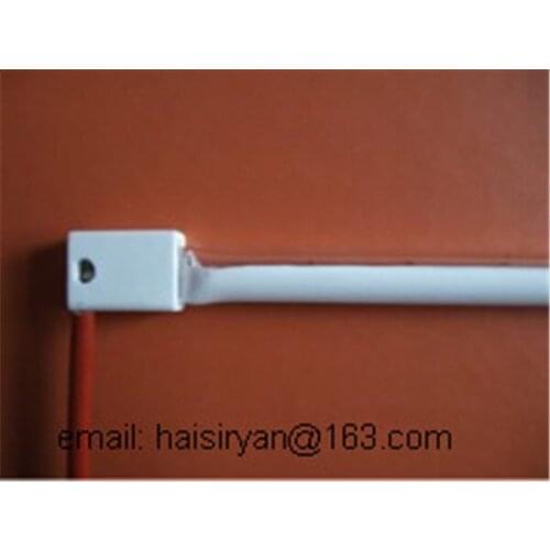 R7s customized 300w 500mm far Single tube Electric halogen IR quartz glass heater elements for pet blowing machine