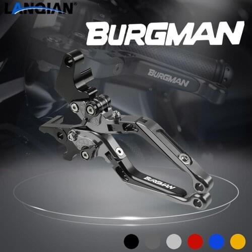 For Suzuki Burgman 650 Motorcycle Adjustable Folding Brake Clutch Lever Burgman650 2003-2018 2014 2015 2016 2017 Accessories
