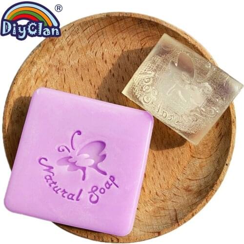 Handmade soap stamp mini diy butterfly natural soap resin stamp Acrylic crystal Transparent seal for soap Z0014HD