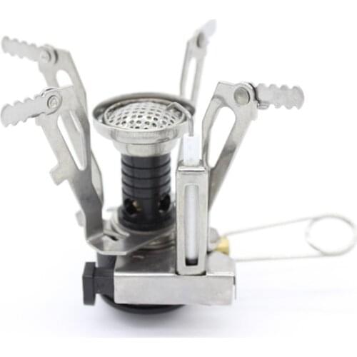Foldable Outdoor Stove Ultra-light Alloy Mini Gas Stove for Camping Hiking Gas Furnace Portable Outdoor Cooking Picnic Cooker