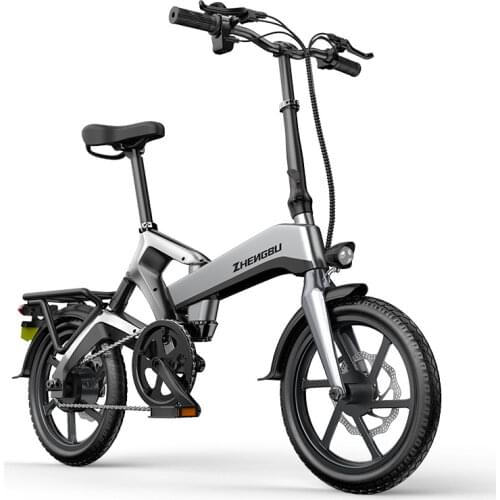 16 Inch Mini Electric Bike Folding Two Wheels Electric Bicycles 400W 48V 150KM Lightweight Portable Adult Electric Bicycle