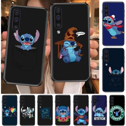 Stitch Phone cover hull For SamSung Galaxy S 8 9 10 20 21 S30 Plus Edge E S20fe 5G Lite Ultra black soft