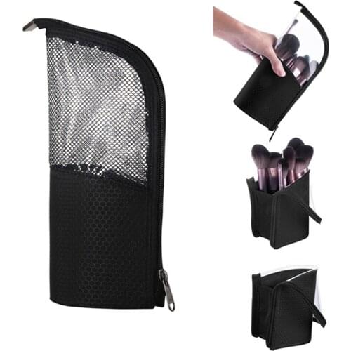 Makeup Brush Bag Travel Toiletry Case Zipper Makeup Bag Female Makeup Brush Holder Women Brush Accessories Makeup Tools