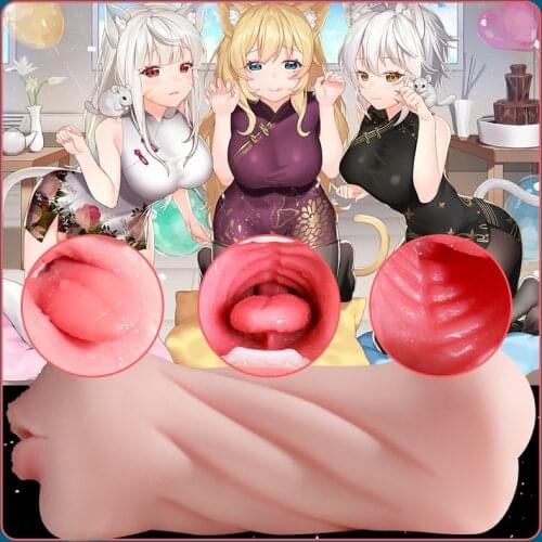 2021 Japan Anime Sex Toys Fake Pussy Real Oral Sex Anal Sex Funny Adult Sex Dolls Mens Masturbator for Men Sexy Toy Sex Toys