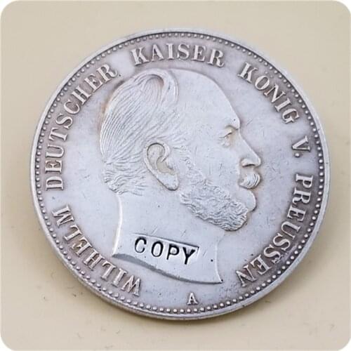 1875 A German states (Prussia) 5 Mark - Wilhelm I COPY COIN