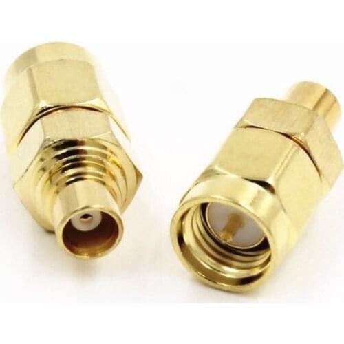 2pcs SMA-J/MCX-K RF Adapter SMA Male To MCX Female Plug Connector High Quality