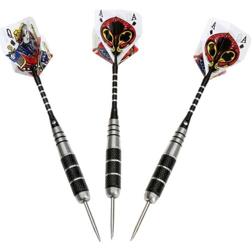3PCS/Set Steel Tip Darts Set Stainless Barrel with Tackle Dart PokerShaft Aluminium FY0199 W5S5