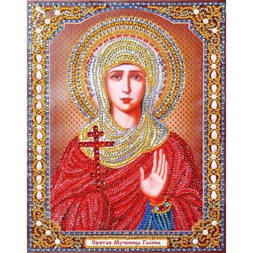 Diamond Embroidery Religion Icons Crystal Round Drill DIY Diamond Painting Cross Stitch Portrait Decor Home