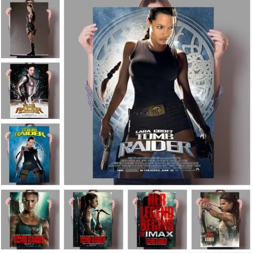 Diamond Painting Classic Action-adventure Movie Lara Croft: Tomb Raider Art Poster Angelina Jolie Starring Diamond Embroidery