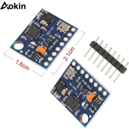 Aokin GY-87 10DOF Module MPU6050 HMC5883L BMP180 GY87 Sensor Module GY87 Diy kit For Arduino