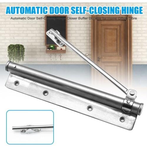 Automatic Door Self-Closing Hinge Closer Buffer Durable for Home Office Store can CSV (free gift