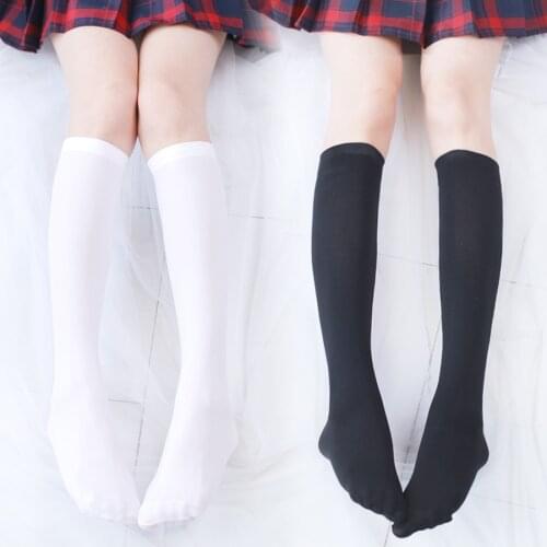 Japanese Style Long Socks Women Plus Size Stockings Black Tops for Women Over The Knee Socks