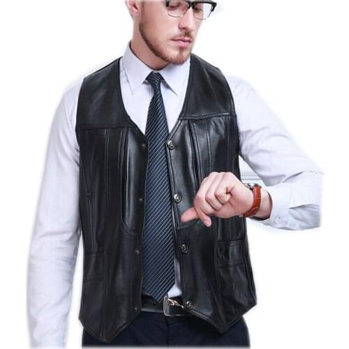 HARPPIHOP Men's Leather Vests