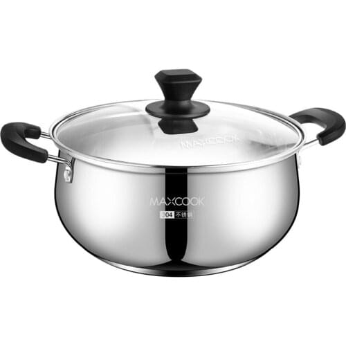 24CM Stainless Steel Soup Pot Non Stick Cookware Set Pans Pots Saucepan Cooking With A Lid Random Type