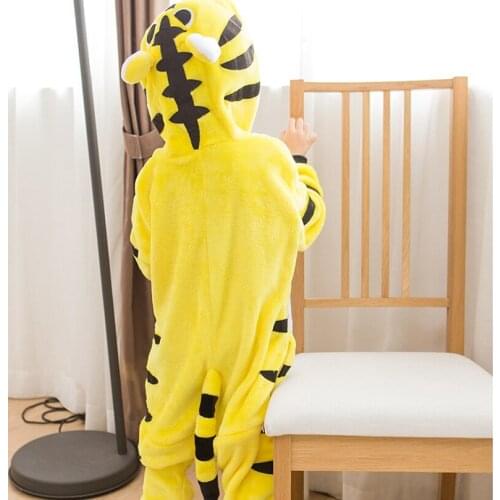 Kigurumi Tiger Kids Pajamas Pijamas For Children Animal Cartoon Blanket Baby Costume Winter Boy Girl Onesie Sleepwear