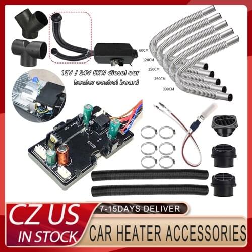 Car Heater Accessories Diesel Air Heater Motherboard Pipe Duct Warm Air Outlet Vent Hose Clips Set For Webasto Eberspacher