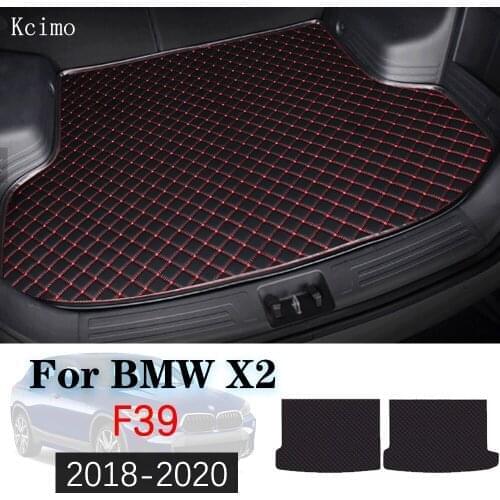Leather Car Trunk Mat For BMW X2 F39 2018-2020 Trunk Boot Mat X2 Liner Pad sDrive28i BMW X2 sDrive18i Carpet Tail Cargo Liner
