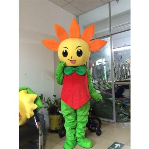 Beautiful Yellow Sunflower Sun Flower Taiyanfa Mascot Costume Halloween Fancy Dress Christmas Cosplay for Halloween Party Event