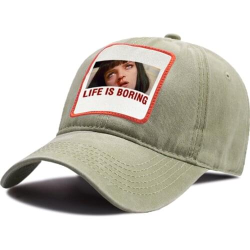 Outdoor Summer Casual Snapback Hat Life Is Boring Hip Hop Print Baseball Caps Adjustable Riding Hats Unisex Cotton Baseball Cap