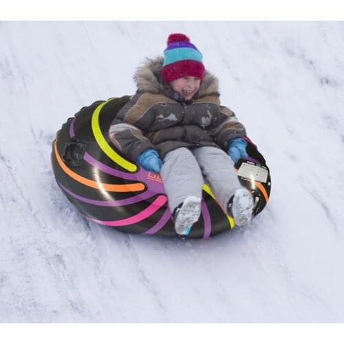 Skiing Snow Tube Sleigh Tubing Cheesecake Winter Inflatable Ski Circle Children Adult Ski Ring Skiing Thickened Floated Sled