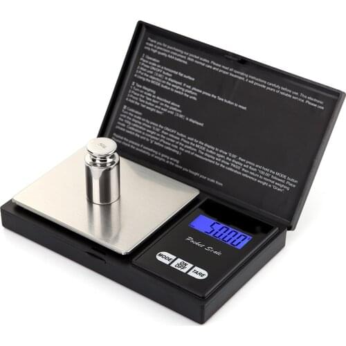 Mini Digital Scale 100/200/500g/0.01/0.1g High Accuracy Backlight Electric Pocket For Jewelry Gram Weight For Kitchen 1kg/0.1g