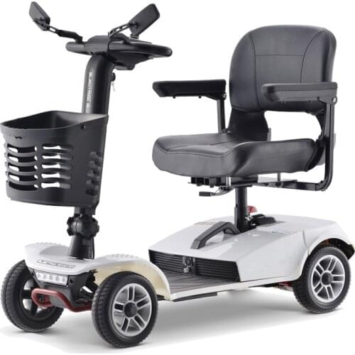 The new 18 small lithium battery electric car home folding four-wheeled scooter for the disabled for the elderly