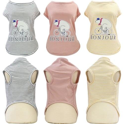 Pet Dog Clothes For Small Dogs Summer Cat Clothing Clothes Pet Product Dogs Vest Thickening T Shirt Bear Coat Jacket Puppy 20