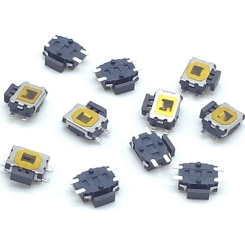 Wholesale 10/50/200/500pcs Middle Turtle Micro Switch SMD 4pin Reset Button Touch Switch for Mobile Phone