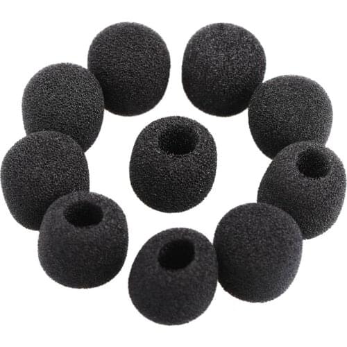 Top Deals Small windproof foam protectors for microphone Lavalier for headphones, 15 pieces