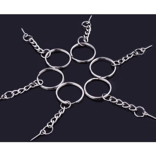 20Pcs Screw Eye Pin Key Chains With Open Jump Ring Chain Extender Jewelry Making