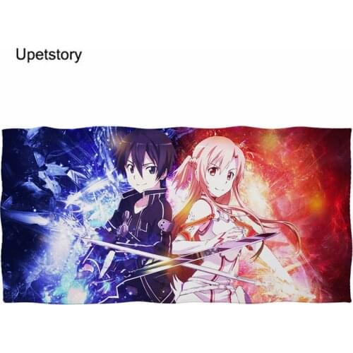 Upetstory Bath Cotton Towels Sword Art Online Soft Towels Shower Girl Large Beach Towel Bathroom Face Towel for Female Customize