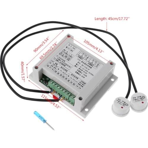 High High And Low Liquid Level Intelligent Controller With 2 Non-contact Sensor Module Automatic Control Liquid Water Level Tool