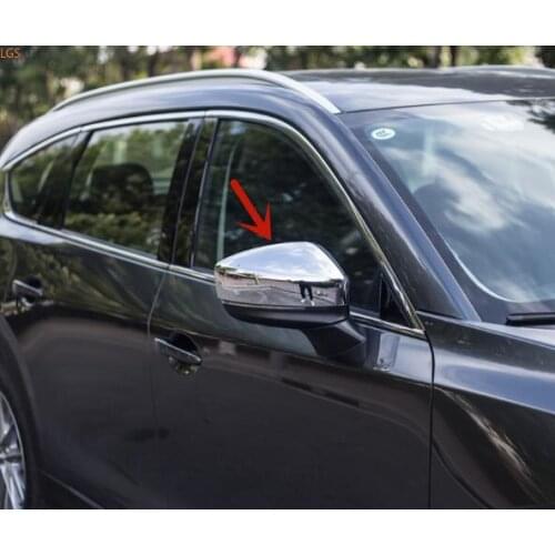 For Mazda CX-8 2018-2019 High-quality ABS Chrome Rearview mirror cover Anti-Rub protection Decoration Car styling