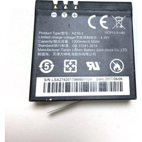 Replacement 1000mah Original AZ16-1 AZ16-2 Battery ForXiaomi YI YI 2 4K,Yi 4K+,Yi Lite,YI 360 VR Action Camera