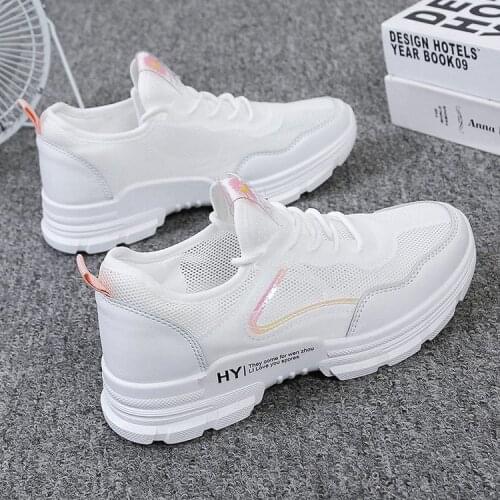 2021 New Women Sneakers Fashion Casual Shoes Woman Comfortable Breathable Mesh Shoes Womens Platform Vulcanized Shoes Woman