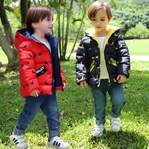 Winter Coat Baby Girl Clothes Jackets Boys Cartoon Hooded Cotton Coat Kids Warm Outerwear Children Clothes Toddler Fashion Parka