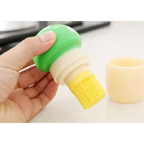 1PC Silicone Baking Bread Cook Tools Pastry Oil Cream BBQ Utensil Safety Mushroom Basting Brush Cooking KX 032