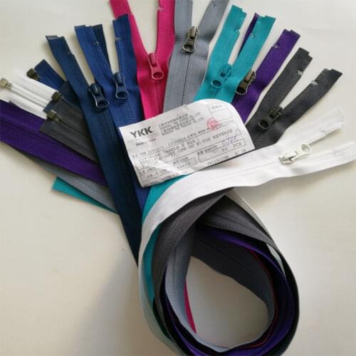2pcs/lot Cheap Reverse Ykk 5# Nylon Coil Zipper Single Open Jacket Down Sewing Tent Accessories