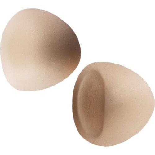 20pair Triangel Khaki Push Up Bra Cup Pads Sponge Foam Bra Breast Enhancer For Bikini Padding Insert Bra Accessorries WB130