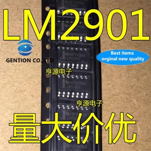 30Pcs LM2901 LM2901DR LM2901DT SOP-14 Four voltage comparator in stock 100% new and original