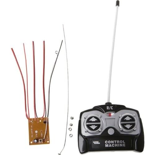 5CH 27Mhz Remote Controller Unit Receiver Board+Remote Control For Tank Car Toy Radio System for 130 Motor 6V 5V