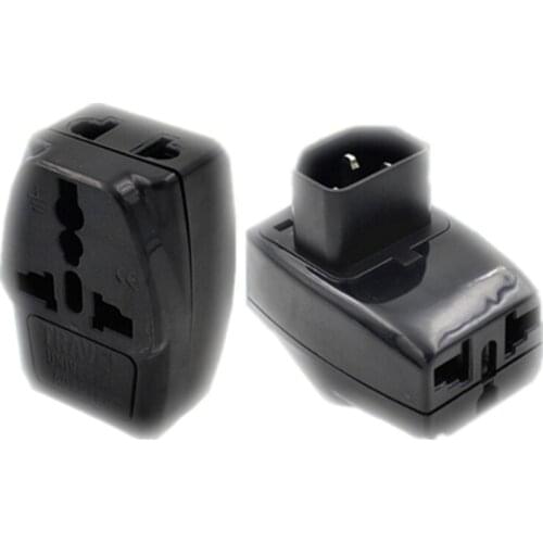 3 in 1 IEC 320 C14 Male to C13 Female Power Adapter PDU/UPS C13 Universal Female AU/US/UK/EU special conversion plug