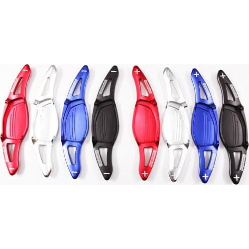 2pcs Aluminum Steering Wheel Shift Paddle Shifter Extension For AUDI R8 2016-19