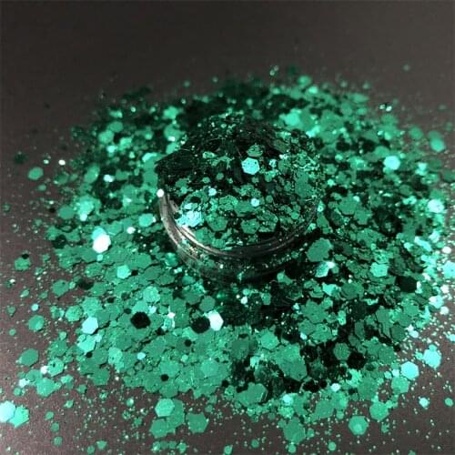 500g/Bag Mixed Hexagon Shaped Glitter Powder For DIY Nails Art Metallic Color Chunky Glitter Dust For Women Body Face Eye Makeup