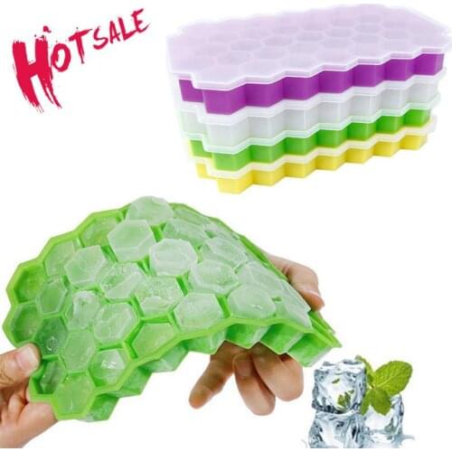 Ice Block Maker Silicones Ice Mould Honeycomb Ice Block Tray Magnum Silicone Mold Forms Food Grade Mold For Whiskey Cocktail