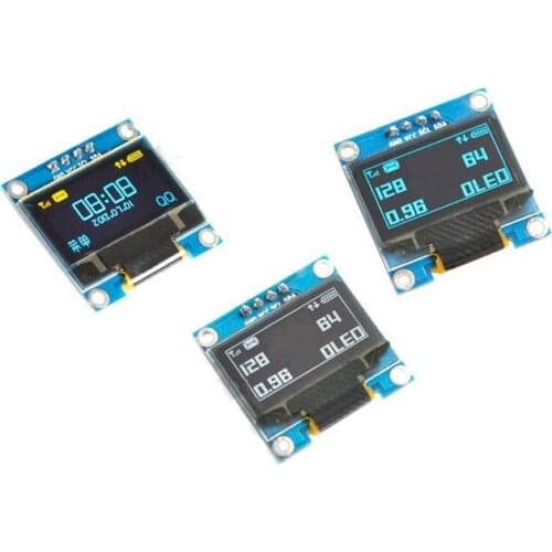 0.96 inch 4PIN Blue/White/Yellow Blue OLED Screen Module SSD1306 Drive IC 128*64 IIC Interface
